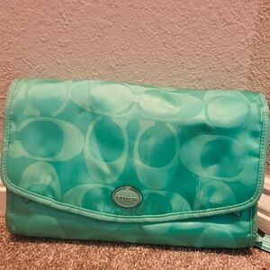 Coach Aqua Signature Clutch